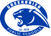 Greenbrier Public Schools Blue Panther Logo